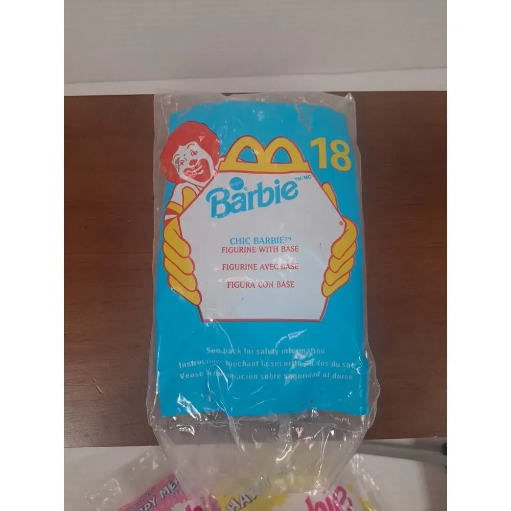 Set Of 3 NEW BARBIE McDonald's Happy Meal Toy 1992, 1999, 1992.‎ Chic, Romantic
